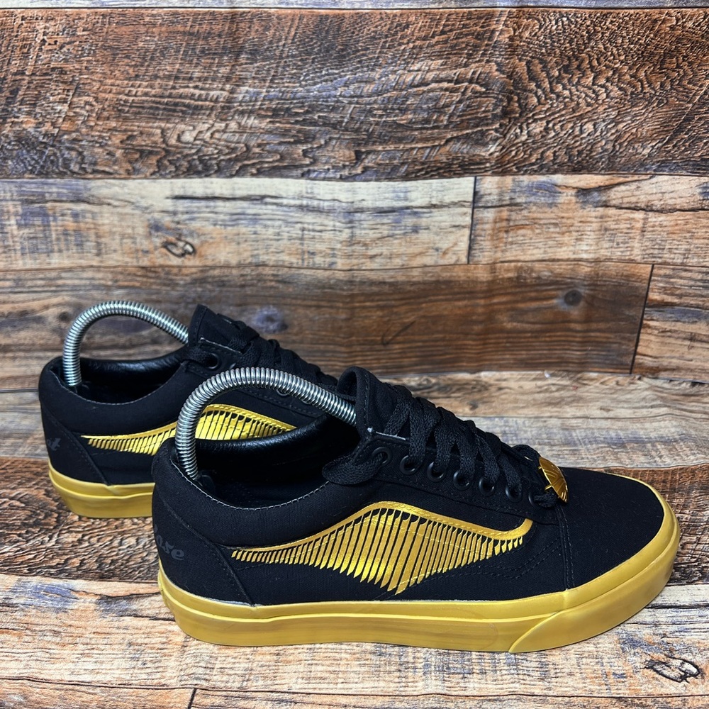 Vans X Harry Potter Sneakers Men Size 7 Women 8.5 Golden Snitch Shoes Old Skool - Picture 9 of 9